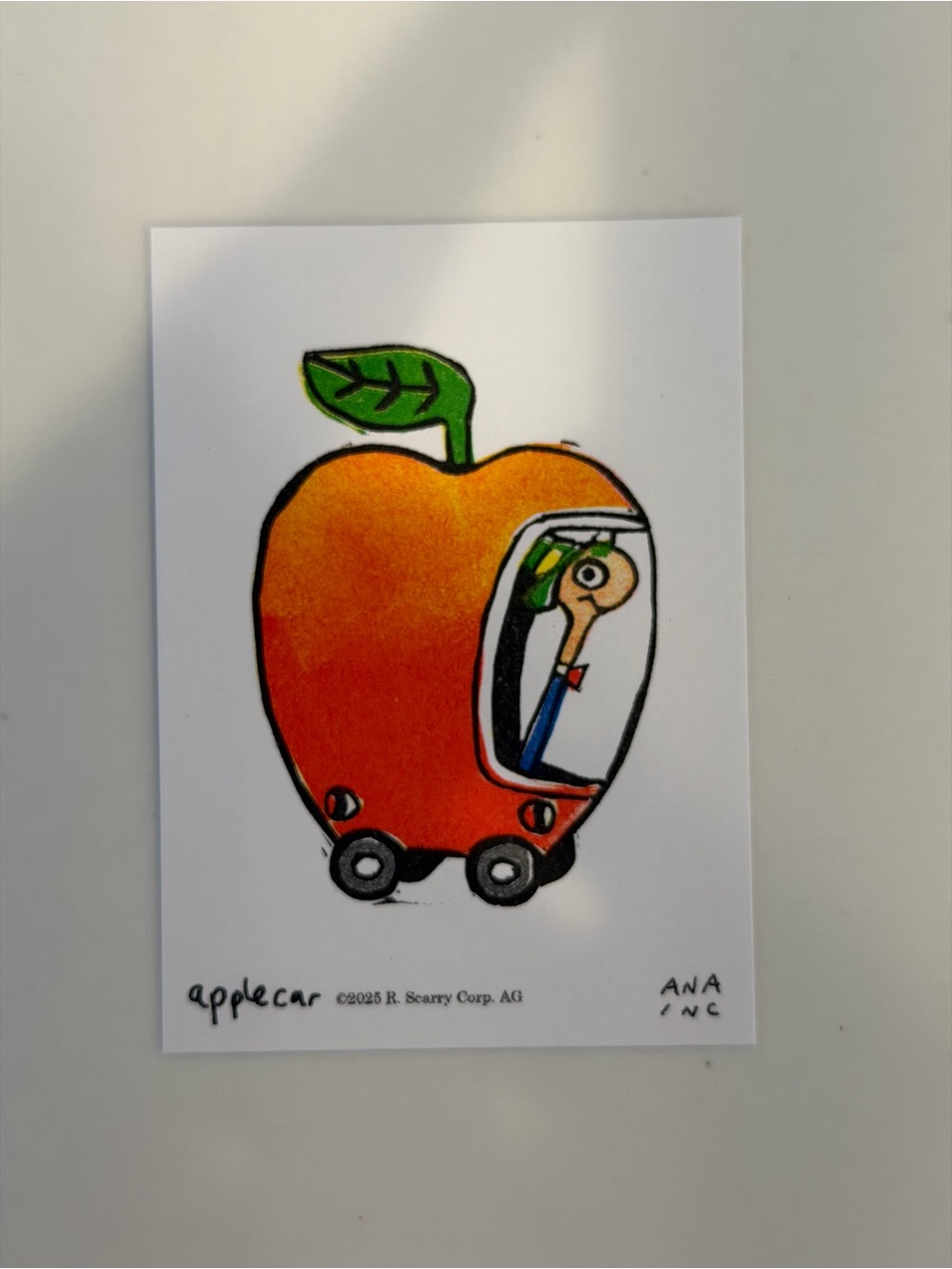 Ana Inciardi Mini Print Apple Car Richard Scarry